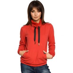 SIERRA Bluza z wysokim kołnierzem - czerwona. Czerwone bluzy damskie BE, s, bez wzorów, z dzianiny, bez rękawów, bez kaptura. Za 169,00 zł.