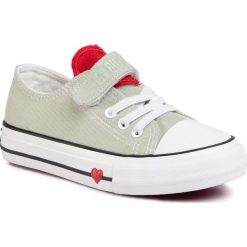 Trampki BIG STAR - FF374059 Green. Zielone trampki dziewczęce BIG STAR, bez wzorów, z gumy, na rzepy. Za 109,00 zł.