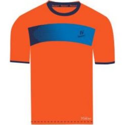 Huari Koszulka męska Hubi T-shirt Red Orange/ Medieval Blue r. XXL. Czerwone koszulki sportowe męskie Huari, xxl. Za 32,80 zł.