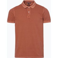 Tommy Hilfiger - Męska koszulka polo, pomarańczowy. Pomarańczowe koszulki męskie TOMMY HILFIGER, s, bez wzorów, z bawełny, polo, bez rękawów. Za 179,95 zł.
