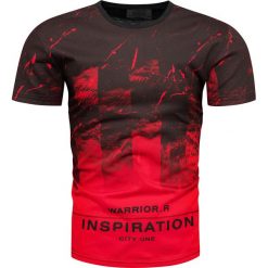 Koszulka męska t-shirt czerwony Recea. Czerwone koszulki męskie Recea, xl, bez wzorów, z bawełny, klasyczne, bez kołnierzyka, bez rękawów. Za 24,99 zł.