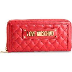 Duży Portfel Damski LOVE MOSCHINO - JC5612PP17LA0500 Rosso. Czerwone portfele damskie Love Moschino, bez wzorów, ze skóry ekologicznej. W wyprzedaży za 339,00 zł.