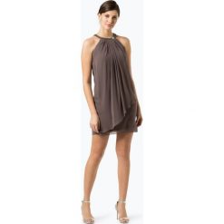 Marie Lund - Sukienka damska, beżowy. Brązowe sukienki damskie Marie Lund, bez wzorów, eleganckie, bez kołnierzyka, bez rękawów. Za 579,95 zł.