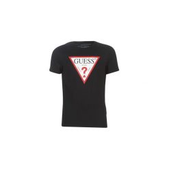 T-shirty z krótkim rękawem Guess CN SS CORE ORIGINAL LOGO TEE. Czarne t-shirty męskie Guess, s, z aplikacjami, bez kołnierzyka, krótkie. Za 129,00 zł.