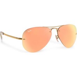 Okulary przeciwsłoneczne RAY-BAN - Large Metal Aviator 0RB3449 001/2Y Gold/Copper Mirror. Żółte okulary przeciwsłoneczne damskie Ray-Ban. W wyprzedaży za 469,00 zł.