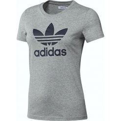 Adidas Trefoil Tee W67884GN. Szare t-shirty damskie Adidas, bez wzorów, bez kołnierzyka. W wyprzedaży za 89,99 zł.