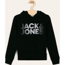 Jack & Jones - Bluza dziecięca 128-176 cm. Niebieskie bluzy chłopięce Jack & Jones, z nadrukiem, z bawełny, bez rękawów, z kapturem. W wyprzedaży za 69,90 zł.
