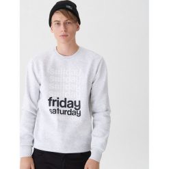 Bluza z nadrukiem - Jasny szar. Szare bluzy męskie marki House, s, z nadrukiem. Za 79,99 zł.