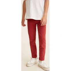 Mango Kids - Spodnie dziecięce 104-164 cm. Szare spodnie chłopięce marki Mango Kids, bez wzorów, z elastanu, casualowe. Za 69,90 zł.