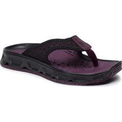 Japonki SALOMON - Rx Break 4.0 W 407450 20 M0 Potent Purple/Black/Black. Czarne klapki damskie Salomon, bez wzorów, ze skóry ekologicznej, bez obcasa. W wyprzedaży za 179,00 zł.