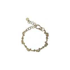 Złota bransoletka z płatków- Jabłonka. Żółte bransoletki damskie Dorota kos jewellery, srebrne. Za 359,00 zł.