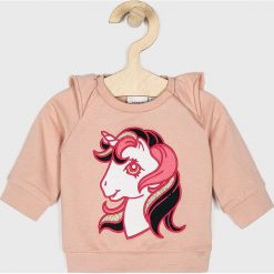 Name it - Bluza dziecięca 50-74 cm. Niebieskie bluzy dziewczęce marki Name it, z nadrukiem, z bawełny, bez rękawów, bez kaptura. W wyprzedaży za 49,90 zł.