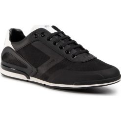 Sneakersy BOSS - Saturn 50428234 10225762 01 Black 006. Czarne sneakersy męskie Boss, na co dzień, bez wzorów, ze skóry ekologicznej, klasyczne, bez zapięcia. W wyprzedaży za 669,00 zł.