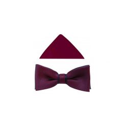 Bordowo-granatowa mucha w mikrowzór A315. Czerwone muszki męskie Adam Collection - Krawaty i dodatki, na co dzień, bez wzorów, z poliesteru, eleganckie. Za 49,50 zł.