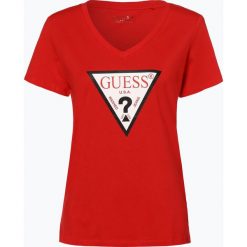 Guess Jeans - T-shirt damski, czerwony. T-shirty damskie Guess Jeans. Za 129,95 zł.