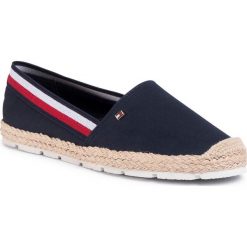 Espadryle TOMMY HILFIGER - Basic Tommy Corporate Espadrille FW0FW04738 Desert Sky DW5. Niebieskie espadryle damskie TOMMY HILFIGER, bez wzorów, ze skóry, bez obcasa, na płaskiej podeszwie. Za 299,00 zł.