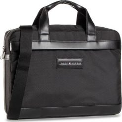 Torba na laptopa TOMMY HILFIGER - Uptown Nylon computer Bag AM0AM06432 BDS. Czarne torby męskie skórzane TOMMY HILFIGER, bez wzorów, z nylonu. Za 649,00 zł.
