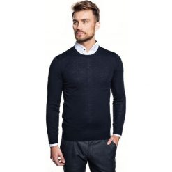 Sweter vetica półgolf granatowy. Niebieskie swetry męskie marki Recman, m, bez wzorów, z golfem, bez kaptura. Za 149,00 zł.