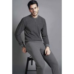Piżama męska ENRICO COVERI 5045GM. Szare piżamy męskie marki Enrico Coveri, m, z dzianiny. Za 137,99 zł.