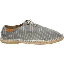 Espadryle sznurowane Big Star W174096. Szare espadryle damskie marki BIG STAR, bez wzorów, bez obcasa. Za 89,99 zł.
