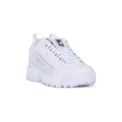 Buty Fila DISRUPTOR LOW PATCHES. Białe trampki męskie Fila, bez wzorów, bez zapięcia. Za 592,23 zł.