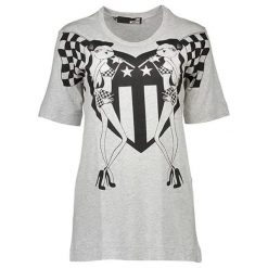 T-shirty damskie: T-shirt w kolorze jasnoszarym
