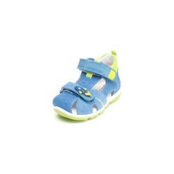 Superfit Boys Sandały Freddy denim kombi (średnie) - niebieski - Gr.Moda (6 - 24 miesięcy ). Niebieskie buciki niemowlęce marki Superfit, ze skóry. Za 209,00 zł.