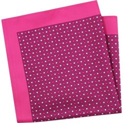 Wyrazista Poszetka Męska w Groszki, Kropki - Alties - Różowa POSZALTS0016. Różowe poszetki męskie Alties, w grochy, eleganckie. Za 27,00 zł.