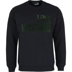 Bluza Love Moschino. Czarne bluzy męskie xl, bez wzorów, z włoskim kołnierzykiem, bez rękawów, bez kaptura. Za 439,00 zł.
