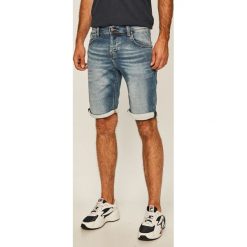 Mustang - Szorty jeansowe. Niebieskie spodenki i szorty męskie Mustang, bez wzorów, z elastanu, casualowe. Za 229,90 zł.