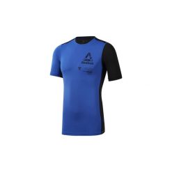 T-shirty z krótkim rękawem Reebok Sport Koszulka Training Graphic Compression. Niebieskie koszulki męskie Reebok Sport, s, bez wzorów, sportowe, bez kołnierzyka, z krótkim rękawem, krótkie. Za 84,50 zł.