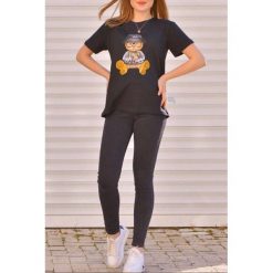 T-shirt damski GAMONDA BLACK. Czarne bluzki damskie IVET, bez wzorów, bez kołnierzyka, bez rękawów. W wyprzedaży za 9,00 zł.