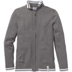 Kardigany męskie: Sweter rozpinany Regular Fit bonprix szary melanż