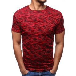 T-shirty męskie z nadrukiem: T-shirt męski z nadrukiem czerwony (rx2797)