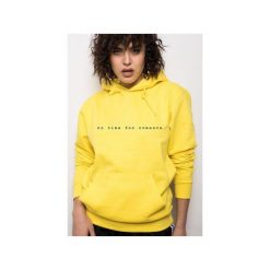 No Time For Romance Yellow Hoodie. Żółte bluzy męskie marki Rest_factory, xl, z bawełny, z kapturem. Za 159,20 zł.