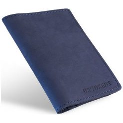 Skórzany cienki portfel slim wallet BRODRENE SW01 granatowy - Granatowy. Niebieskie portfele męskie Brødrene, bez wzorów, ze skóry. Za 79,99 zł.