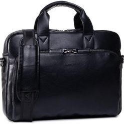 Torba na laptopa LANETTI - BMM-U-022-10-04 Black. Czarne torby męskie skórzane Lanetti, bez wzorów, ze skóry ekologicznej. Za 179,99 zł.