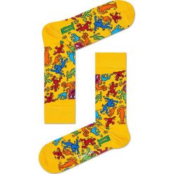 Happy Socks - Skarpety Keith Haring All Over. Pomarańczowe bez kategorii marki Happy Socks, z elastanu. Za 39,90 zł.