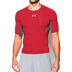 Under Armour Koszulka męska CoolSwitch Short Sleeve czerwono-szara r. L (1271334600). Szare koszulki sportowe męskie marki Under Armour, z elastanu, sportowe. Za 109,90 zł.