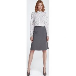 Szara spódnica trapezowa. Szare spódniczki damskie NIFE, do pracy, xl, bez wzorów, z elastanu, eleganckie, trapezowe. Za 129,00 zł.
