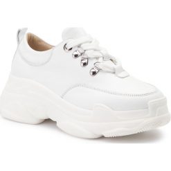 Sneakersy EVA MINGE - EM-11-05-000051 102. Białe półbuty damskie Eva Minge, ze skóry. W wyprzedaży za 259,00 zł.