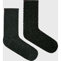 Tommy Hilfiger - Skarpetki (2-pack). Czarne skarpetki damskie TOMMY HILFIGER, z bawełny. Za 54,90 zł.