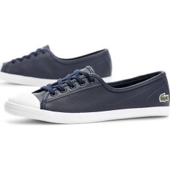 LACOSTE ZIANE BL 1 CFA LEATHER > 737CFA0065003. Trampki i tenisówki damskie Lacoste, bez wzorów, ze skóry, bez zapięcia. W wyprzedaży za 189,99 zł.