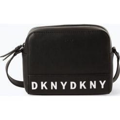 DKNY - Damska torebka na ramię, czarny. Czarne torebki klasyczne damskie DKNY, z napisami, ze skóry, na ramię, bez dodatków. Za 499,95 zł.