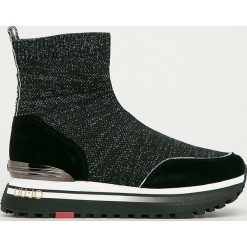 Liu Jo - Buty. Czarne buty sportowe damskie Liu Jo, bez wzorów, ze skóry, sportowe. Za 699,90 zł.