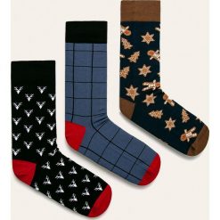 Medicine - Skarpety Xmass (3-pack). Skarpetki męskie MEDICINE, bez wzorów, z elastanu. Za 49,90 zł.