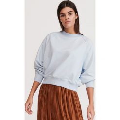 Bluza - Niebieski. Niebieskie bluzy damskie Reserved, s, bez wzorów, bez rękawów, bez kaptura. Za 79,99 zł.