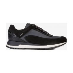 Geox Aneko ABX Tenisówki Czarny. Czarne trampki i tenisówki damskie Geox, bez wzorów, ze skóry, bez zapięcia. Za 617,95 zł.