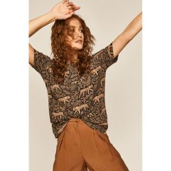 Medicine - T-shirt Nature Neutral. Czarne topy damskie MEDICINE, s, bez wzorów, z bawełny, casualowe, z okrągłym kołnierzem. W wyprzedaży za 47,90 zł.