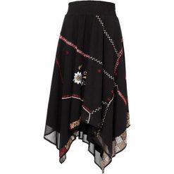 Desigual Spódnica damska Fal Kosh Negro 19WWFW14 2000 (rozmiar M). Spódniczki damskie Desigual, m, bez wzorów, asymetryczne. W wyprzedaży za 394,00 zł.